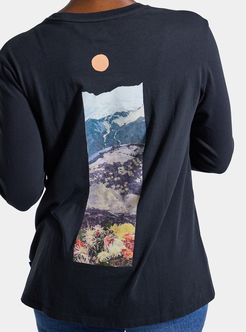 Burton Story Board Long Sleeve Tričko Damske Čierne | 67410-FBGN