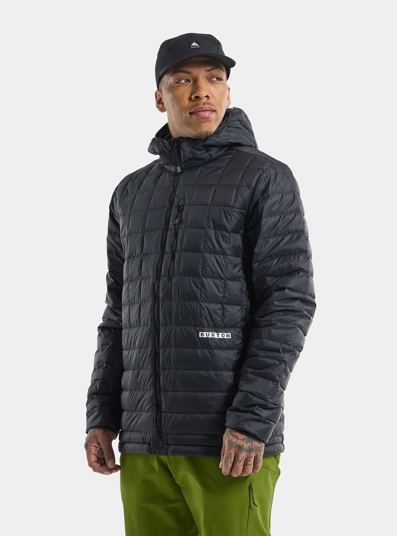 Burton Stredne-Heat S Kapucňou Down Insulated Zimní Bunda Panske Čierne | 08714-ABXC