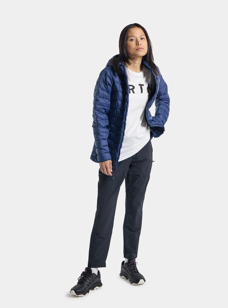 Burton Stredne-Heat S Kapucňou Down Insulated Zimní Bunda Damske Modre | 76329-DOSE