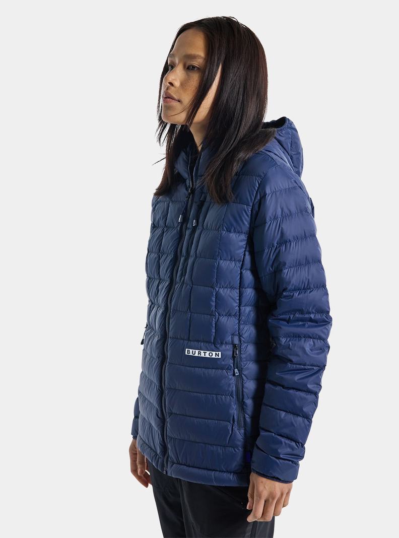 Burton Stredne-Heat S Kapucňou Down Insulated Zimní Bunda Damske Modre | 76329-DOSE