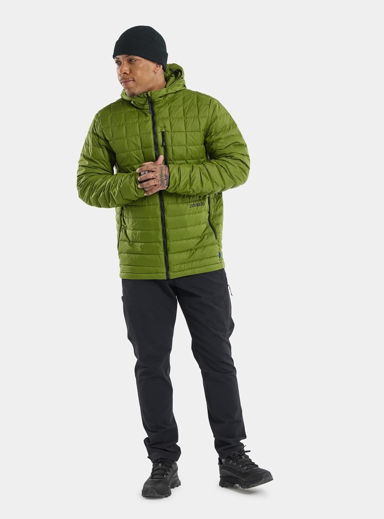 Burton Stredne-Heat S Kapucňou Down Insulated Zimní Bunda Panske Zelene | 95372-QJOT