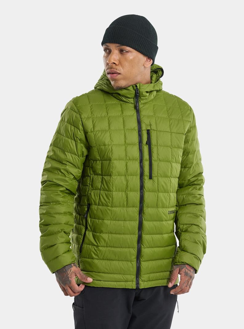 Burton Stredne-Heat S Kapucňou Down Insulated Zimní Bunda Panske Zelene | 95372-QJOT