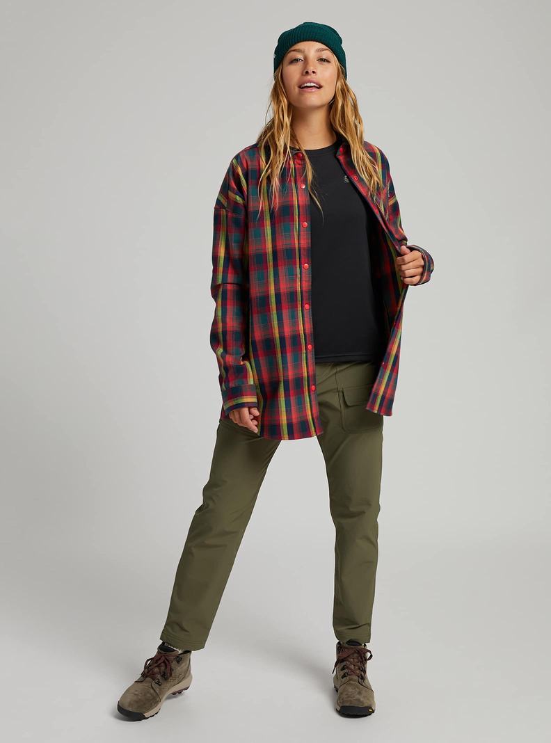 Burton Stretch Grace Performance Flannel Košele Damske Ruzove | 25903-XUEP