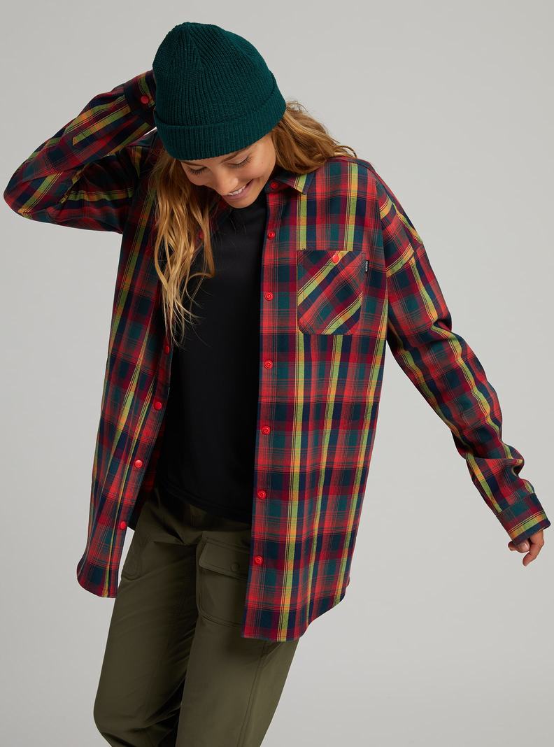 Burton Stretch Grace Performance Flannel Košele Damske Ruzove | 25903-XUEP