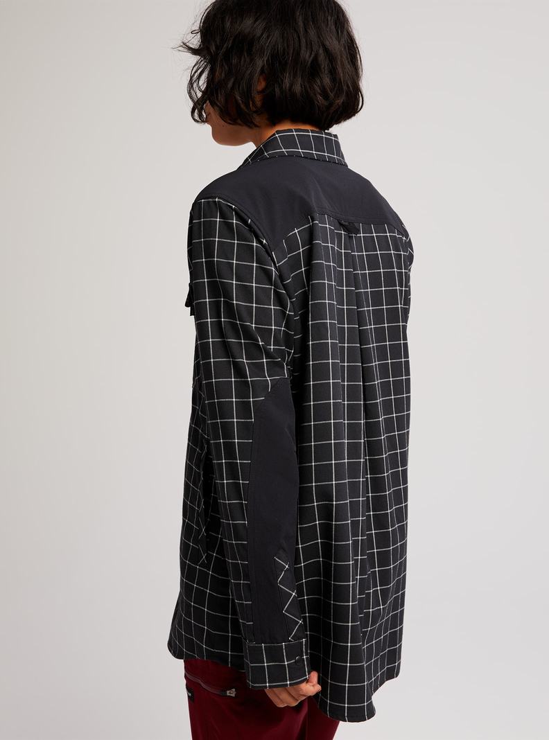 Burton Stretch Grace Performance Flannel Košele Damske Čierne | 62708-AZWD