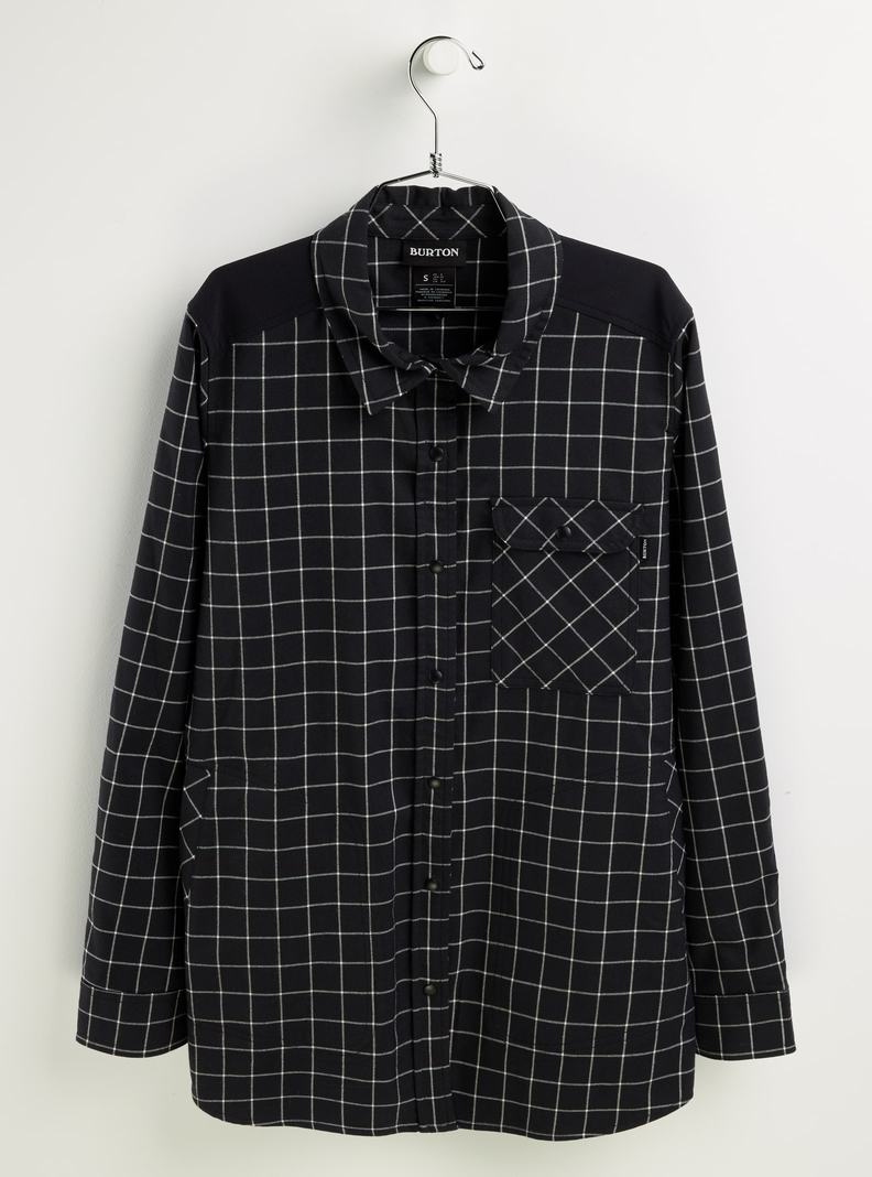 Burton Stretch Grace Performance Flannel Košele Damske Čierne | 62708-AZWD