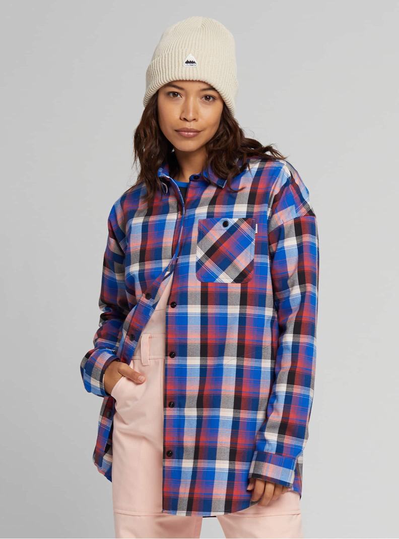 Burton Stretch Grace Performance Flannel Košele Damske Modre | 62954-JCZK