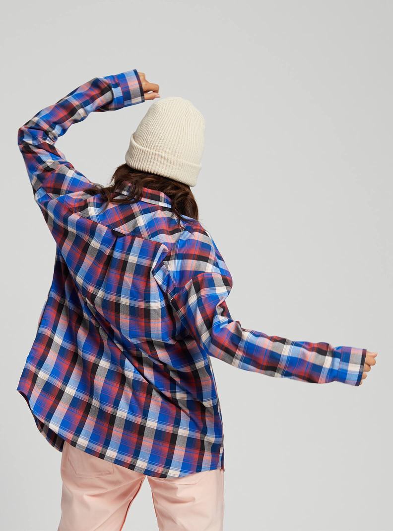 Burton Stretch Grace Performance Flannel Košele Damske Modre | 62954-JCZK