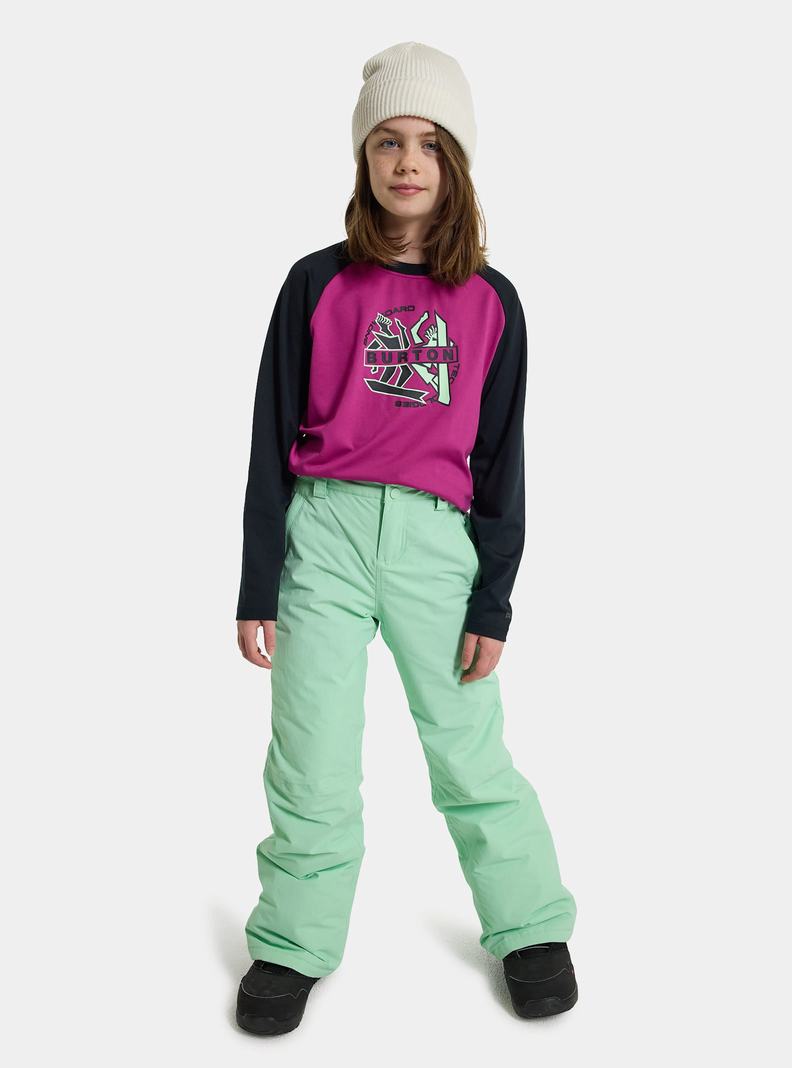 Burton Sweetart 2L Snowboardove Nohavice Detske Zelene | 42570-YFJM