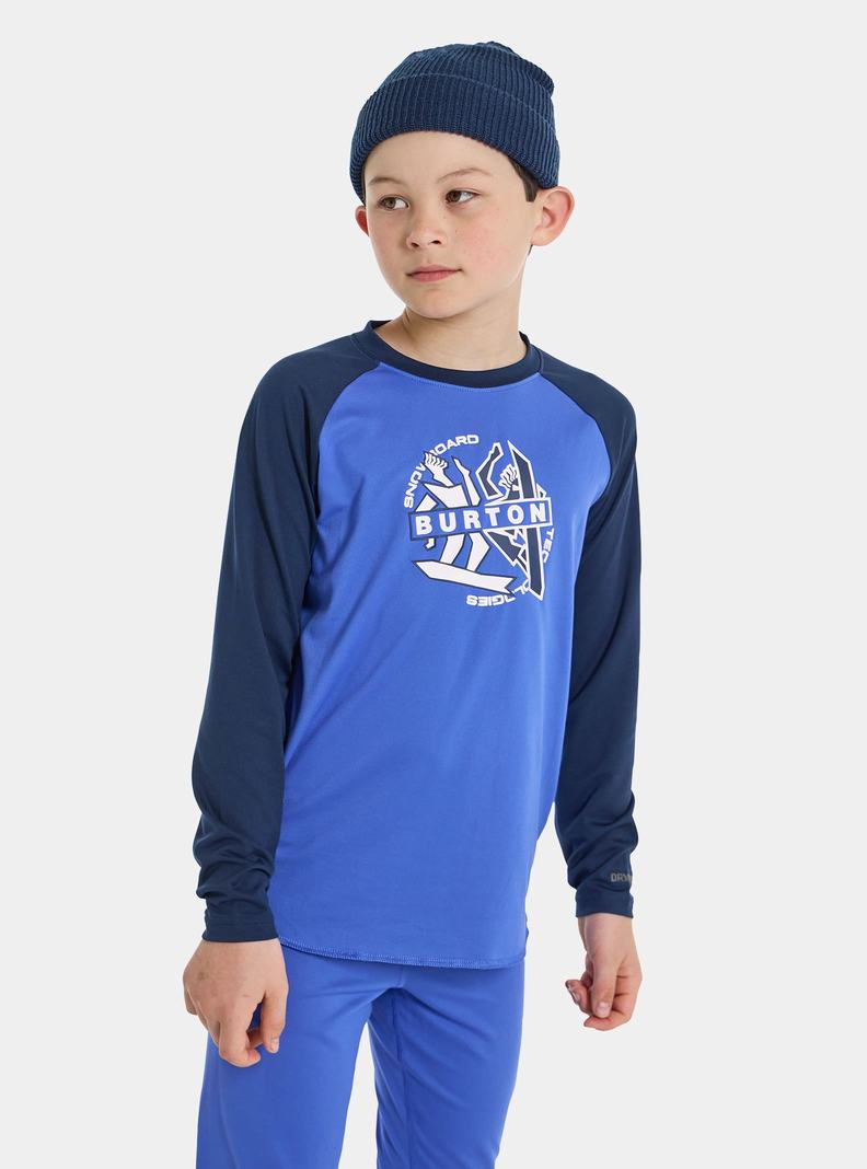 Burton Tech T-Shirt Termoprádlo Detske Modre | 38926-NLSE