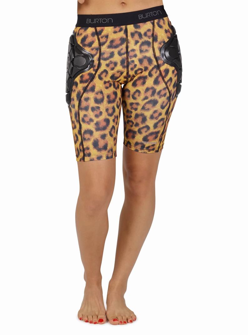 Burton Total Impact Kratke, Protected by G-Form™ Ochranné vybavenie Damske Leopardie | 53684-QNVT