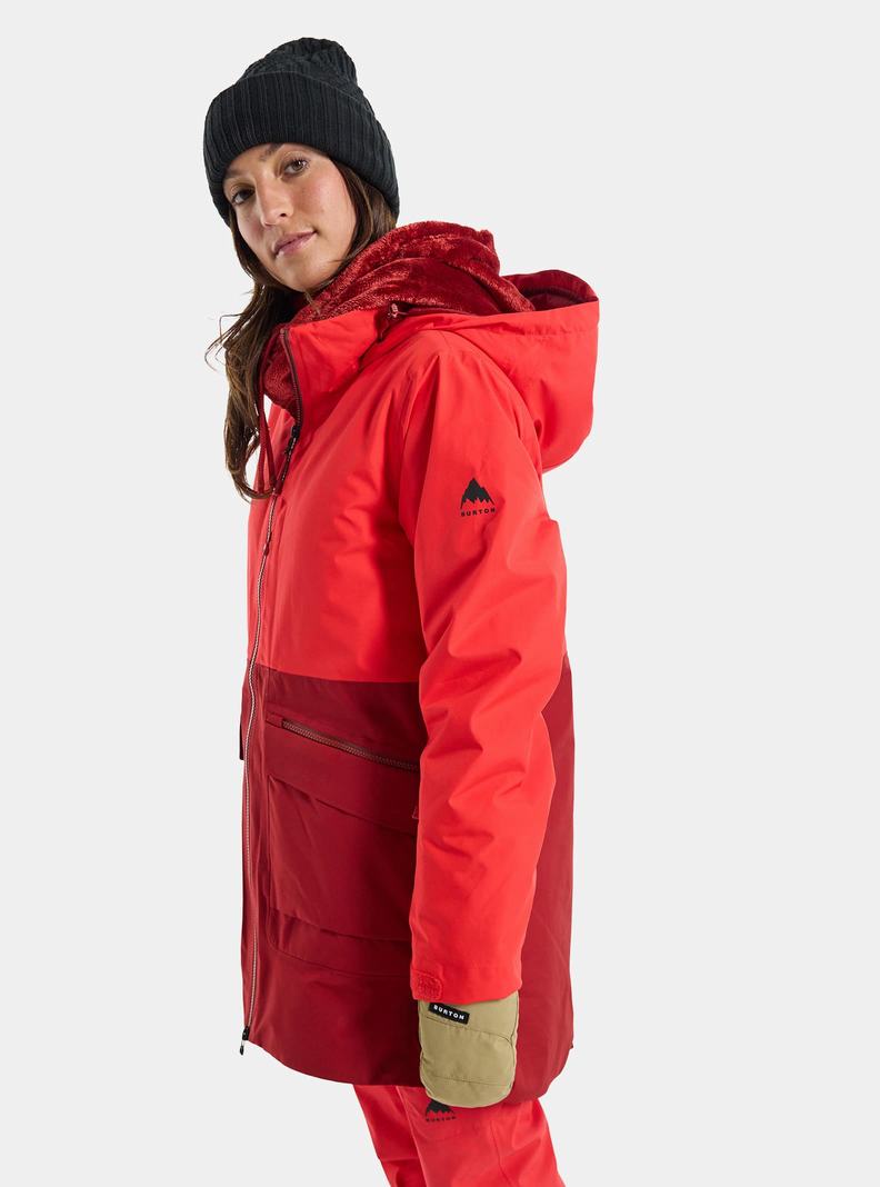 Burton Treeline GORE-TEX 2L Zimní Bunda Damske Ruzove Oranžové Ruzove | 85071-UZMJ
