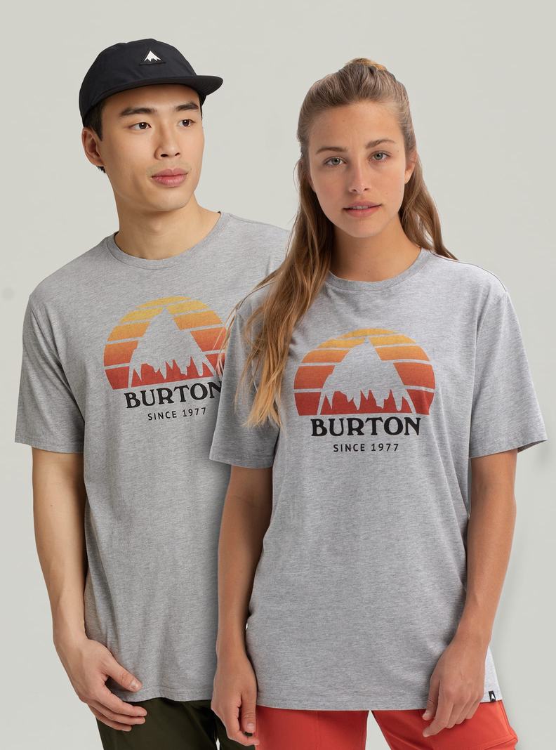 Burton Underhill Kratke Sleeve Tričko Panske Siva | 32905-NYEW