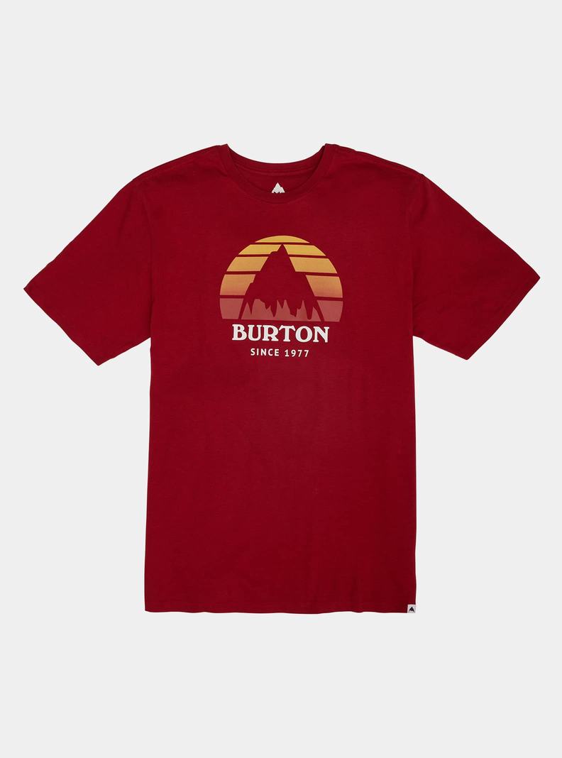 Burton Underhill Kratke Sleeve Tričko Panske Červené | 37860-ARWK