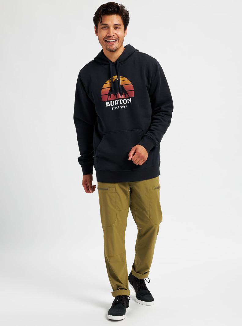 Burton Underhill Pullover Mikina Panske Čierne | 49172-RLCW