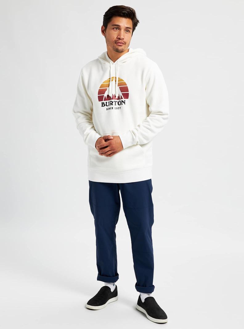 Burton Underhill Pullover Mikina Panske Biele | 85629-QDNS