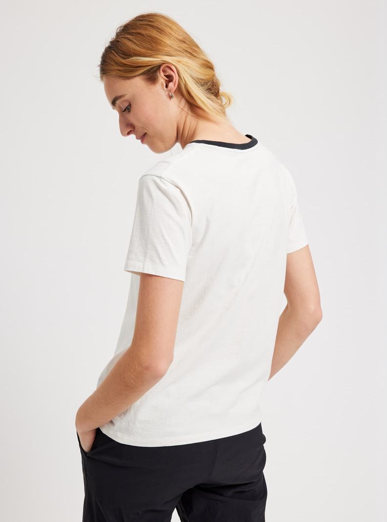 Burton Vault Kratke Sleeve Tričko Damske Biele | 65470-XAOR