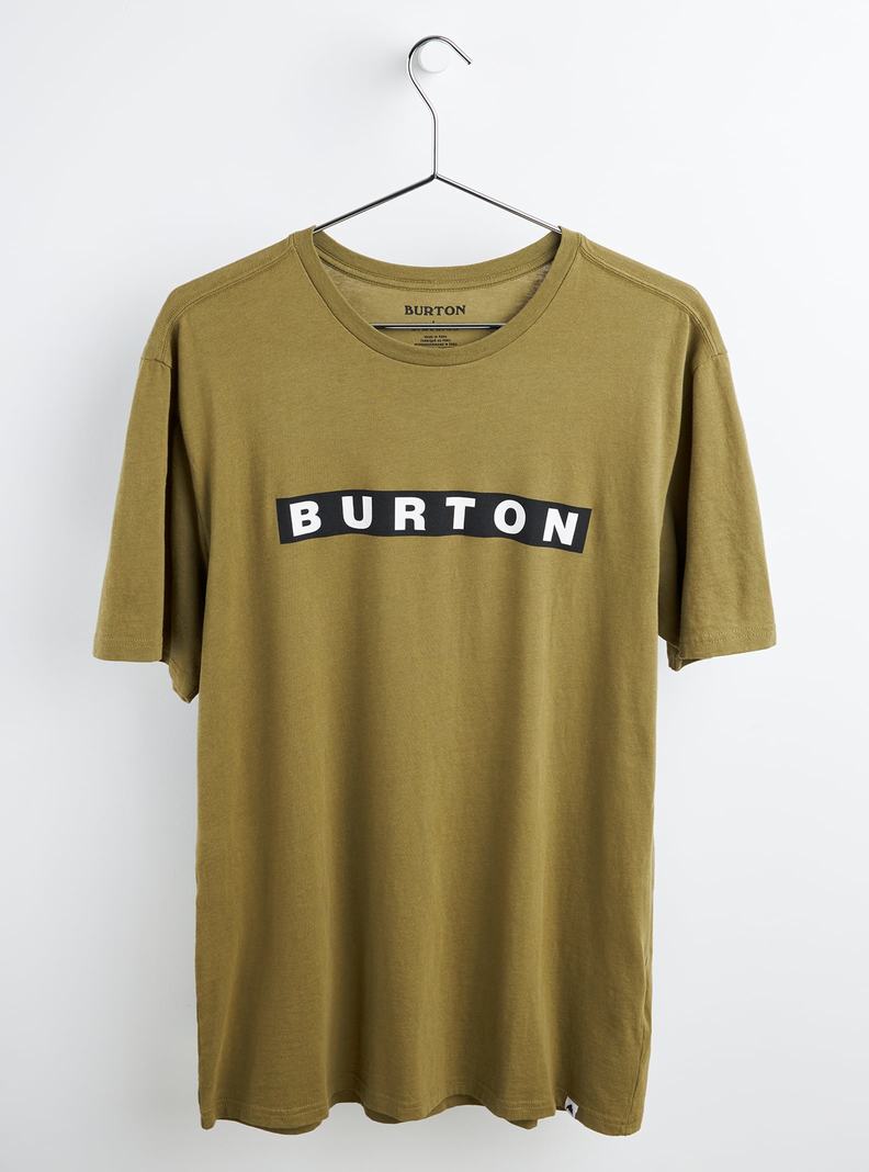 Burton Vault Kratke Sleeve Tričko Panske Olivovo Zelená | 37409-ISQD