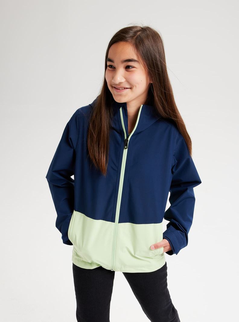 Burton Veridry 2.5L Rain Zimní Bunda Detske Modre Svetlo Zelene | 41296-ZTRG