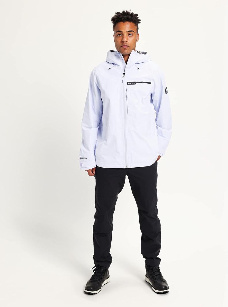 Burton Veridry GORE-TEX 2L Rain Zimní Bunda Panske Biele | 46780-ZNFJ