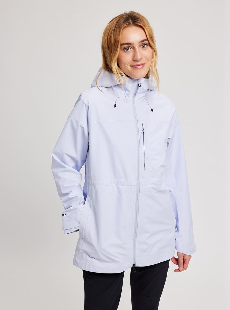 Burton Veridry GORE-TEX Rain Parka Zimní Bunda Damske Biele | 60842-ZHMC