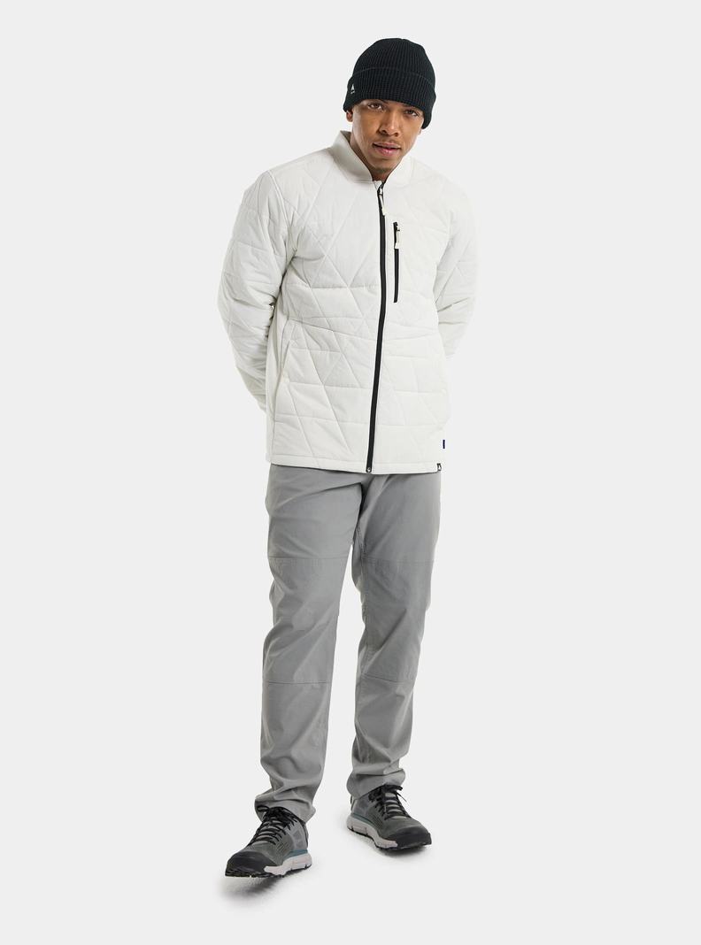 Burton Versatile Heat Insulated Zimní Bunda Panske Biele | 74381-GTNE