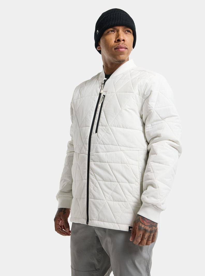 Burton Versatile Heat Insulated Zimní Bunda Panske Biele | 74381-GTNE