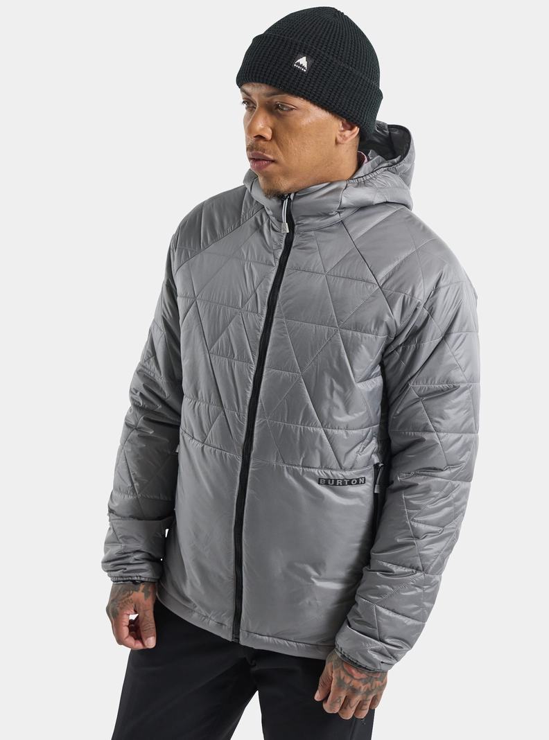 Burton Versatile Heat S Kapucňou Syntetická Insulated Zimní Bunda Panske Siva | 27056-MDFA