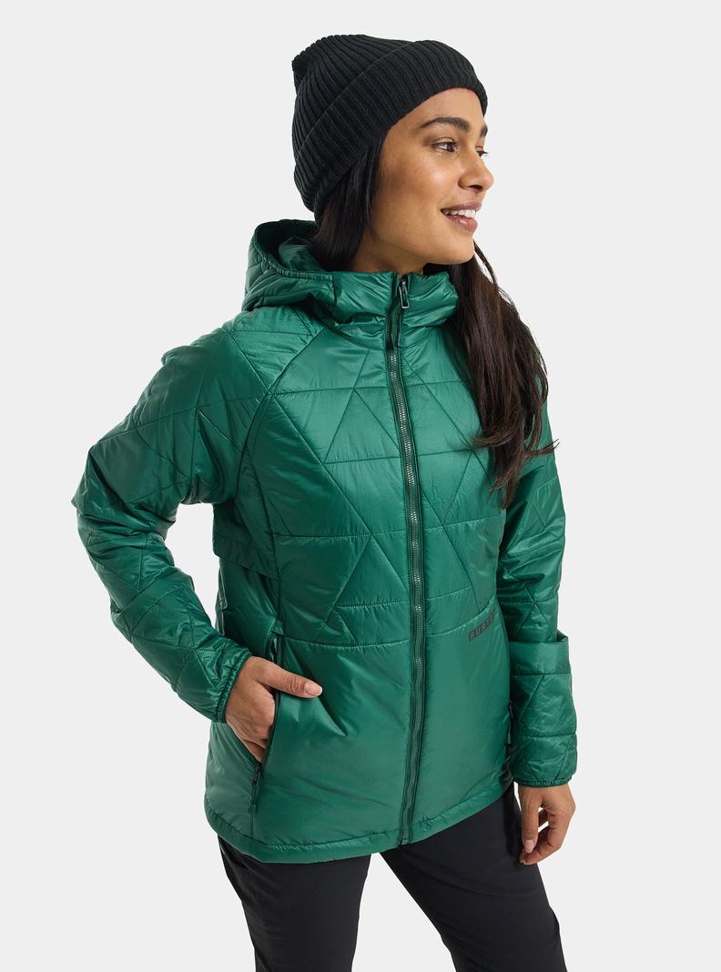 Burton Versatile Heat S Kapucňou Syntetická Insulated Zimní Bunda Damske Hnede | 64890-XLYT