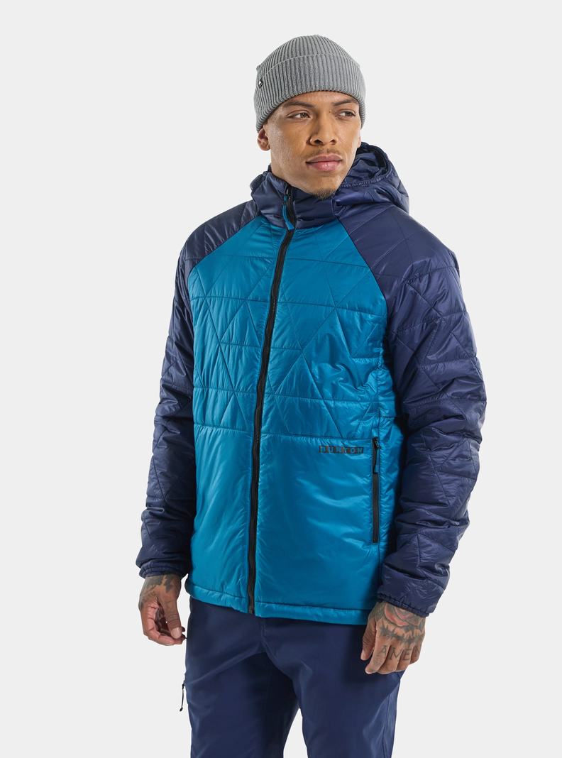 Burton Versatile Heat S Kapucňou Syntetická Insulated Zimní Bunda Panske Modre | 71284-QXMV