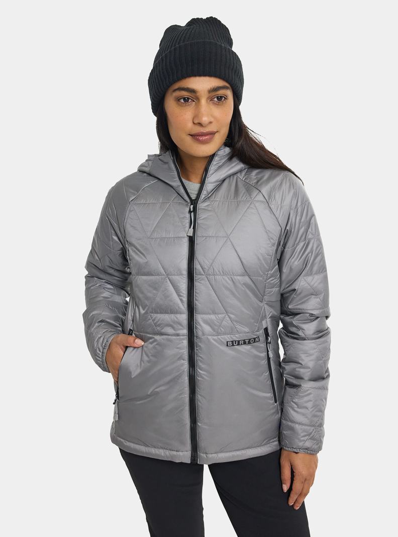 Burton Versatile Heat S Kapucňou Syntetická Insulated Zimní Bunda Damske Siva | 86025-BXEQ