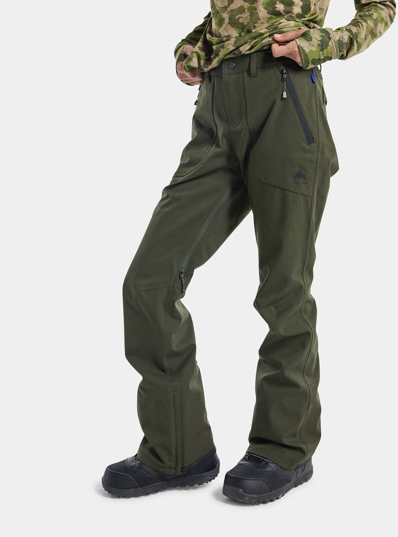 Burton Vida 2L Snowboardove Nohavice Damske Tmavo Zelene | 62347-EOPU