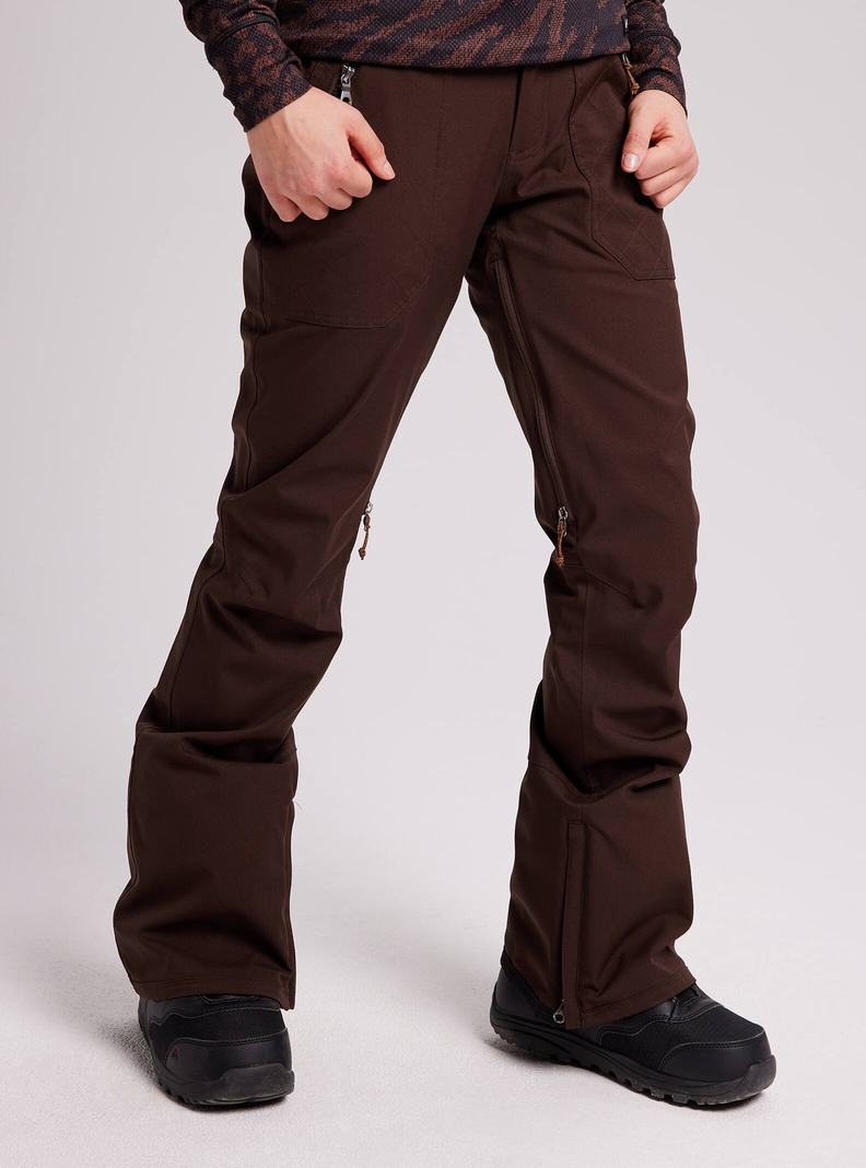 Burton Vida Snowboardove Nohavice Damske Hnede | 61502-BVMG
