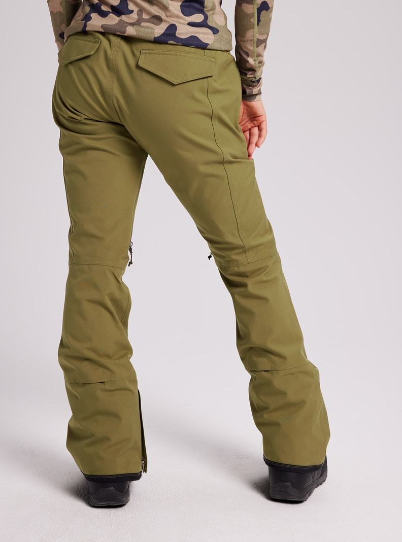 Burton Vida Snowboardove Nohavice Damske Olivovo Zelená | 67394-DCSA