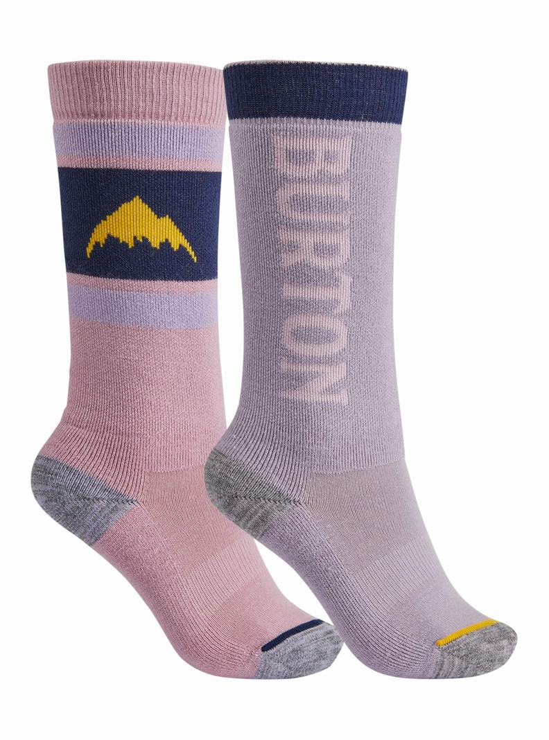 Burton Weekend Midweight 2-Pack Snowboardové Ponožky Detske Nachový | 26370-UYPD