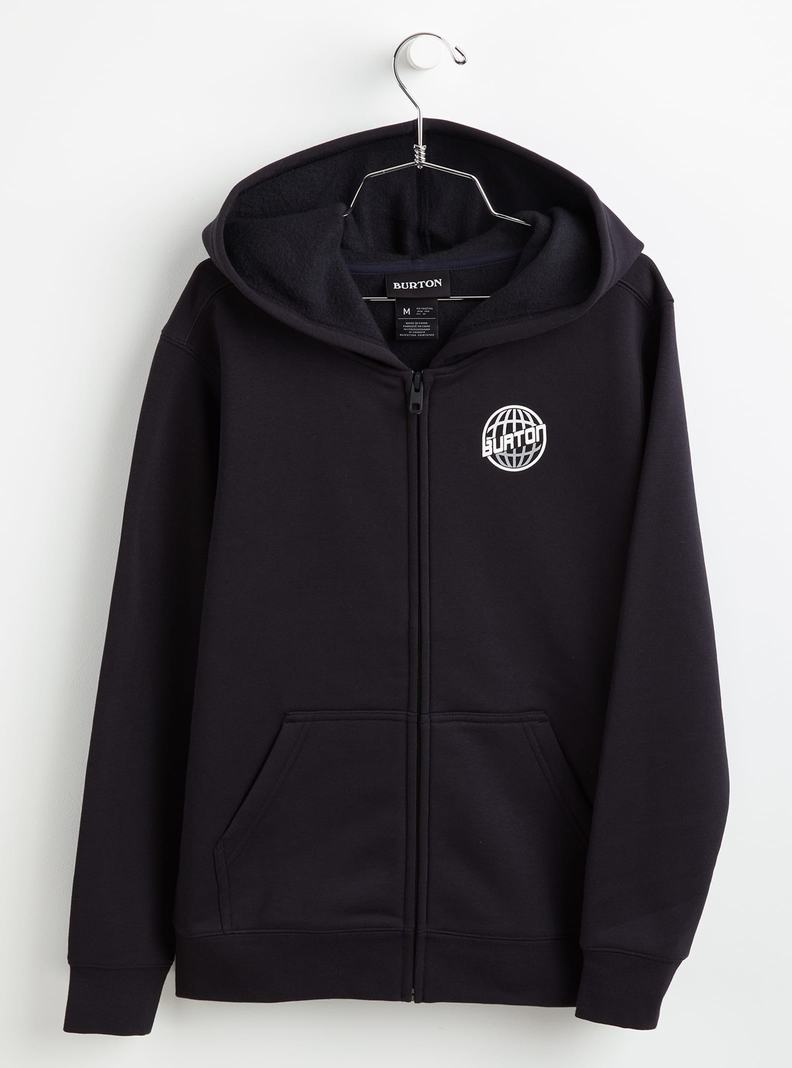 Burton Westdale Full-Zip Mikina Detske Čierne | 91865-ONMC