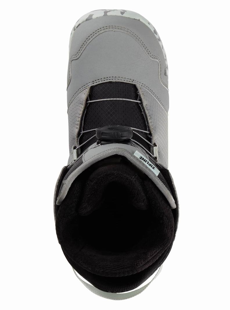 Burton Zipline BOA® Snowboardové Topánky Detske Siva | 71935-ERCG