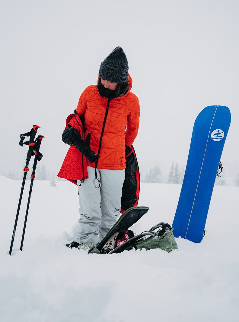 Burton [ak] Baker Down S Kapucňou Zimní Bunda Damske Oranžové | 93620-XJZS