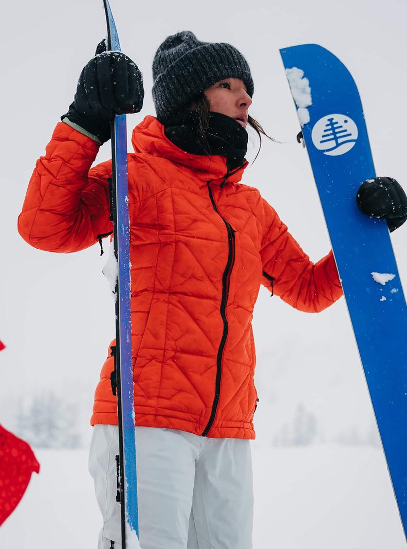 Burton [ak] Baker Down S Kapucňou Zimní Bunda Damske Oranžové | 93620-XJZS