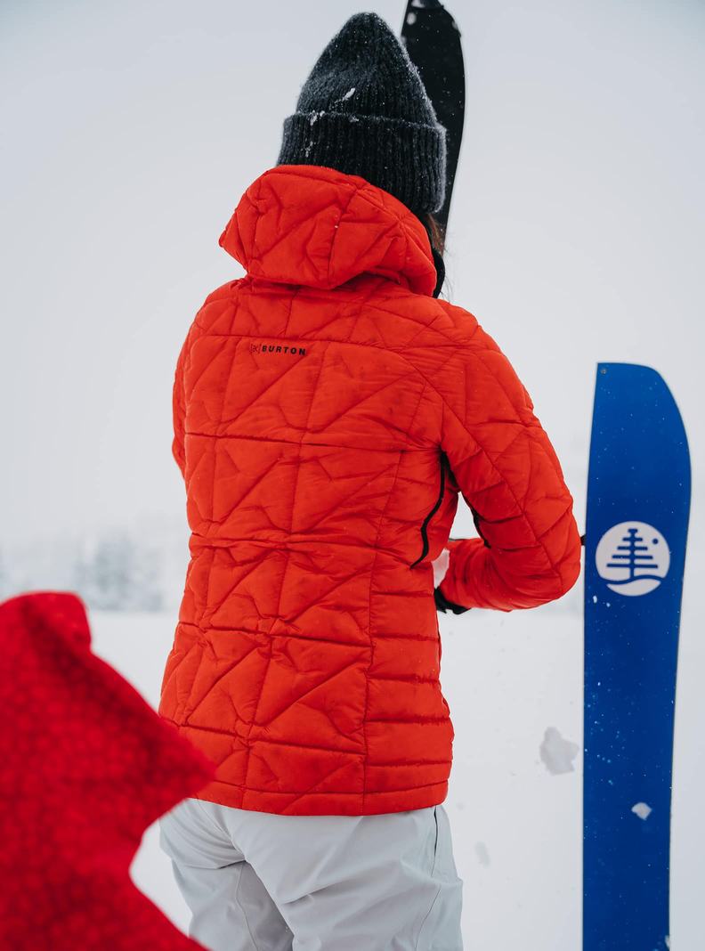 Burton [ak] Baker Down S Kapucňou Zimní Bunda Damske Oranžové | 93620-XJZS