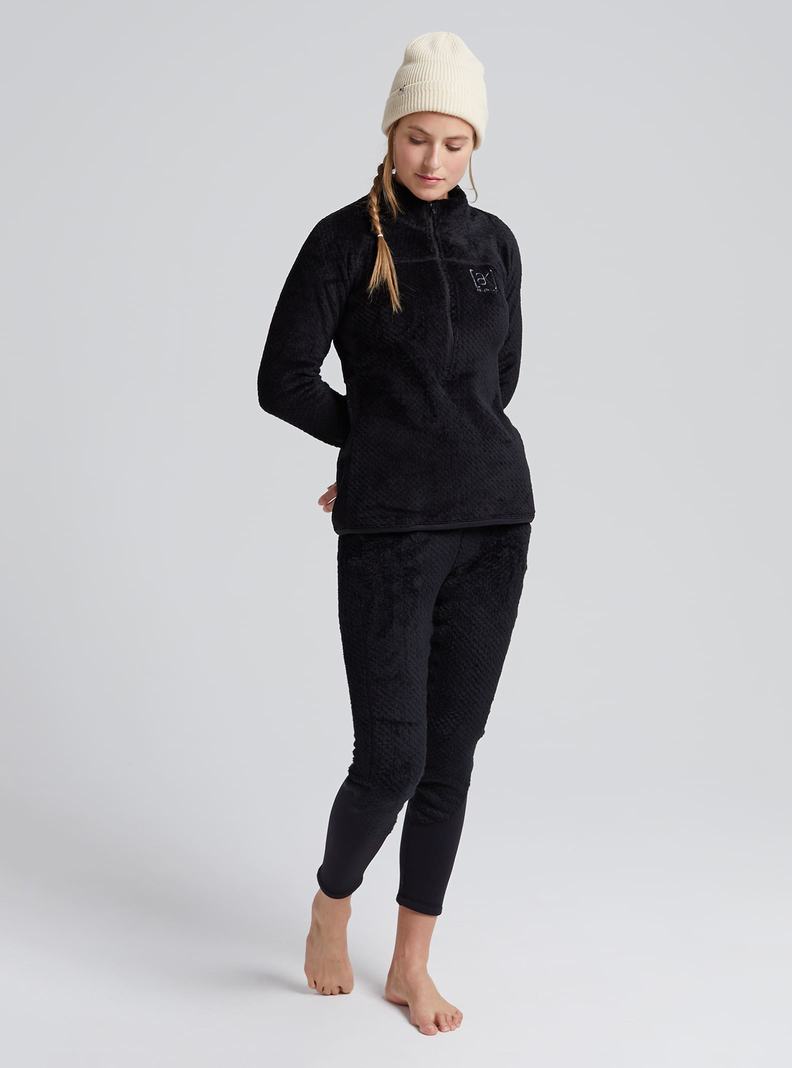 Burton [ak] Baker Hi-Loft™ Quarter-Zip Fleece Mikina Damske Čierne | 61928-ZKGD