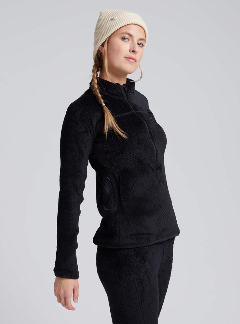 Burton [ak] Baker Hi-Loft™ Quarter-Zip Fleece Mikina Damske Čierne | 61928-ZKGD