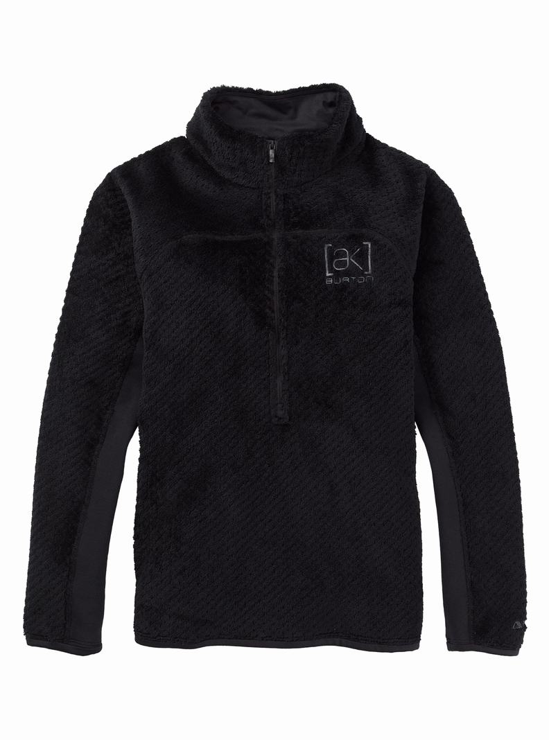 Burton [ak] Baker Hi-Loft™ Quarter-Zip Fleece Mikina Damske Čierne | 61928-ZKGD