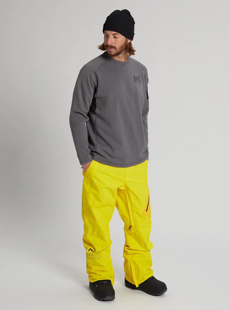 Burton [ak] Baker Power Stretch® Fleece Crewneck Mikina Panske Tmavo Siva | 30126-JWZL