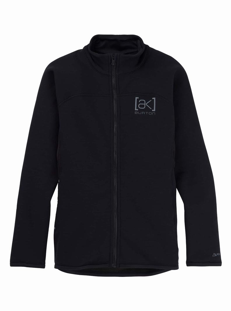 Burton [ak] Baker Power Stretch® Full-Zip Fleece Mikina Damske Čierne | 28143-SQVE