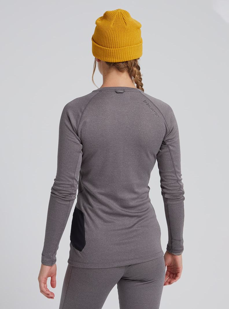 Burton [ak] Baker Power Vlna™ Crewneck Termoprádlo Damske Tmavo Siva | 10943-LDSM
