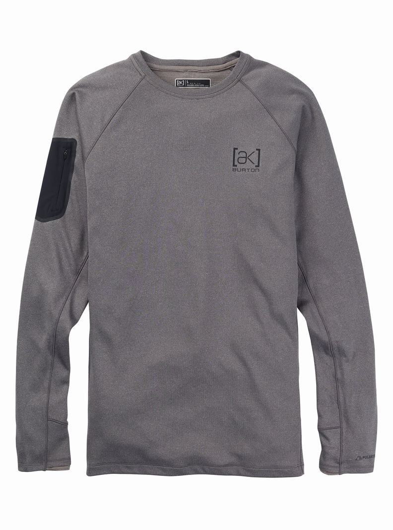 Burton [ak] Baker Power Vlna™ Crewneck Termoprádlo Panske Tmavo Siva | 98347-ZMLT
