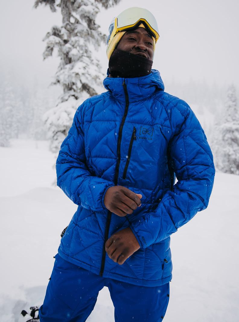 Burton [ak] Baker S Kapucňou Down Zimní Bunda Panske Modre | 97156-ZDVW