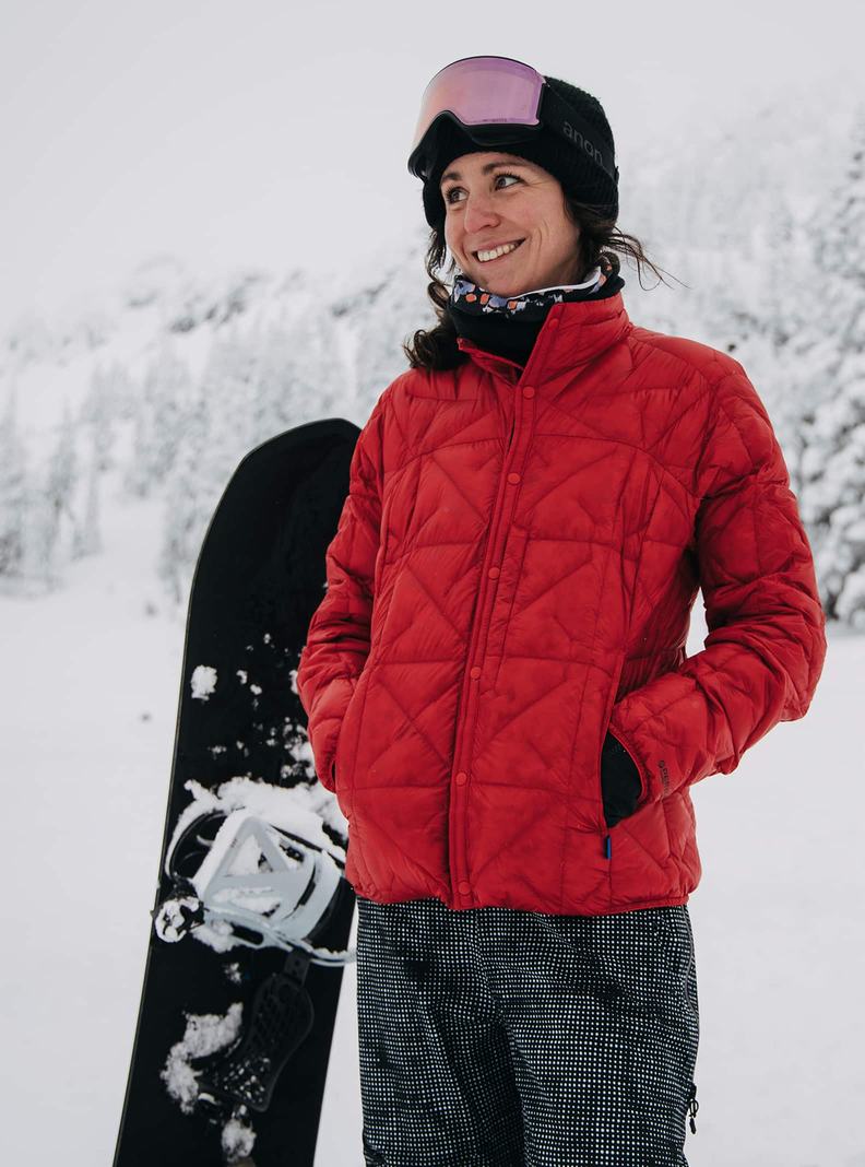 Burton [ak] Baker Ultralight Down Zimní Bunda Damske Červené | 34790-IYNH