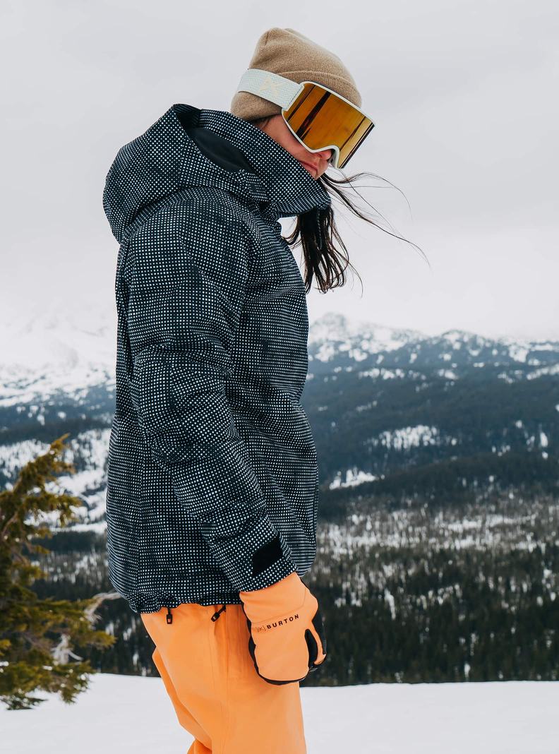 Burton [ak] Embark GORE‑TEX 2L Zimní Bunda Damske Čierne Biele | 51630-VWDK